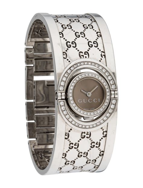 gucci diamond face watch|ladies Gucci watch diamond dial.